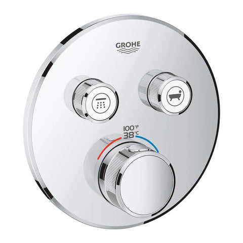 Dual Function Thermostatic Valve Trim - GROHE StarLight Chrome