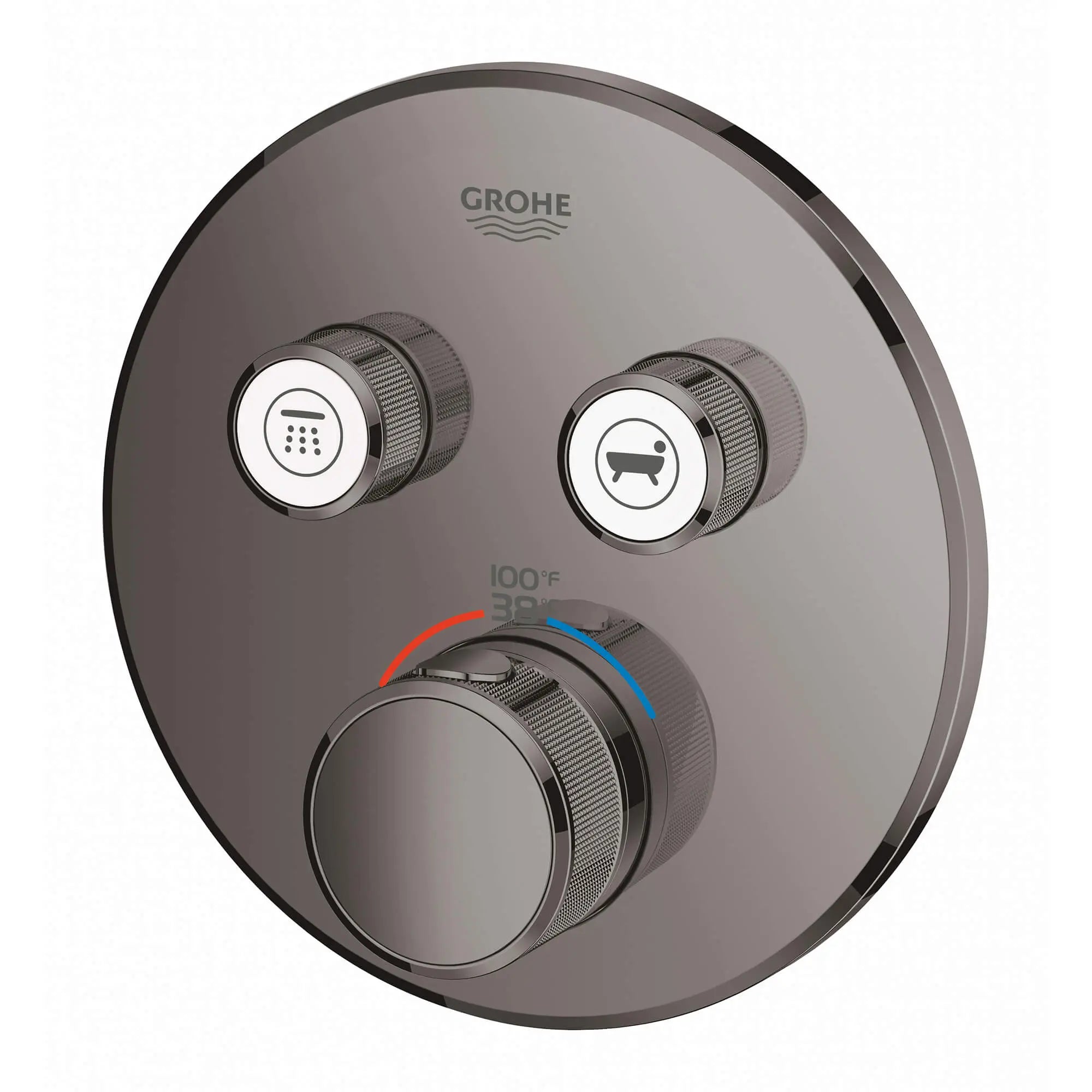 Dual Function Thermostatic Valve Trim // HARD GRAPHITE // 14744_29137a00-grohtherm-smartcontrol-dual-function-thermostatic-trim-with-control-module-hard-graphite-2_0_CDNwebp.webp