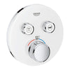[29160LS0] Dual Function Thermostatic Valve Trim - Moon White