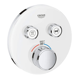 [29160LS0] Dual Function Thermostatic Valve Trim - Moon White