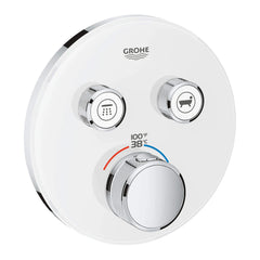[29160LS0] Dual Function Thermostatic Valve Trim - Moon White
