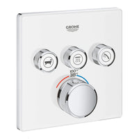 [29165LS0] Triple Function Thermostatic Valve Trim - Moon White