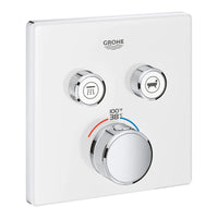 [29164LS0] Dual Function Thermostatic Valve Trim - Moon White
