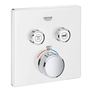 [29164LS0] Dual Function Thermostatic Valve Trim - Moon White