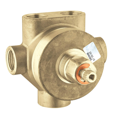 3-Way Diverter Rough-In Valve (Shared Functions) - No Finish