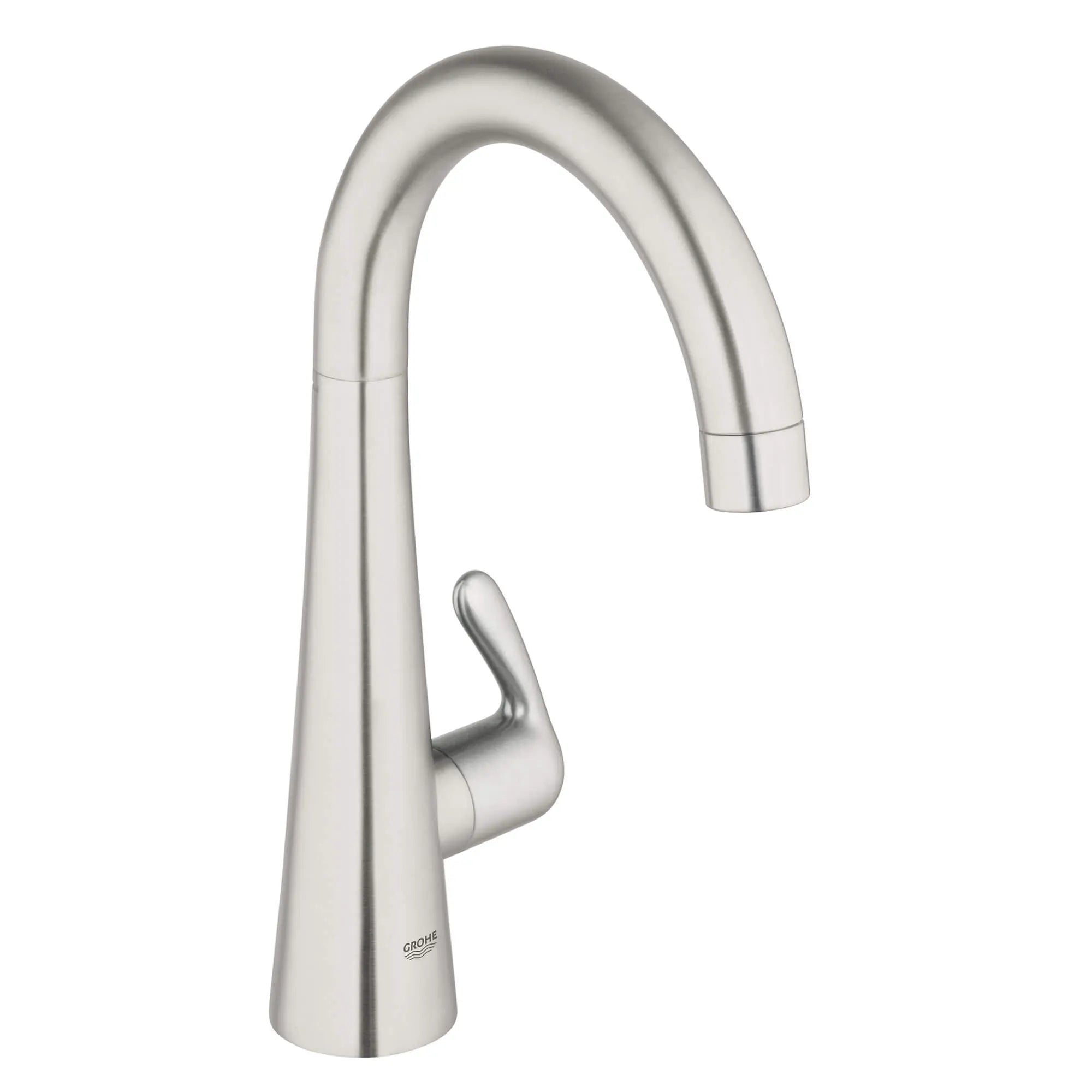 Single-Handle Pillar Tap Water Faucet 1.75 GPM // STAINLESS STEEL // 14846_30026sd0-ladylux3-kitchen-faucet-grohe-realsteel_0_CDNwebp.webp