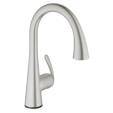 Single-Handle Pull Down Kitchen Faucet Triple Spray 6.6 L/min (1.75 gpm) with Touch Technology - SuperSteel InfinityFinish