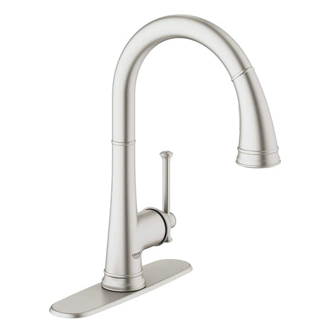 Single-Handle Pull Down Kitchen Faucet Dual Spray 1.75 GPM - SuperSteel InfinityFinish