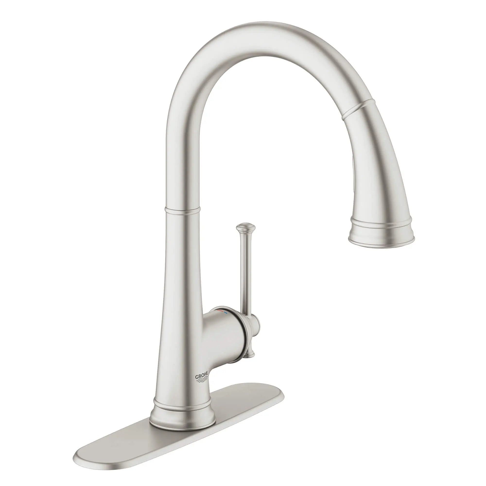 Single-Handle Pull Down Kitchen Faucet Dual Spray 1.75 GPM // SUPERSTEEL INFINITYFINISH // 14874_30210dc1-joliette-single-handle-kitchen-faucet-supersteel-infinityfinish_0_CDNwebp.webp