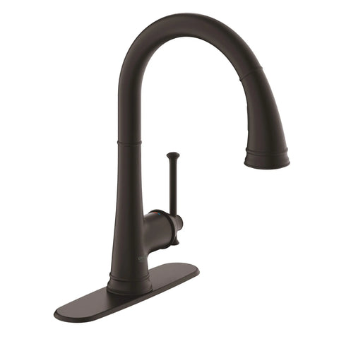 Single-Handle Pull Down Kitchen Faucet Dual Spray 1.75 GPM - Antique Bronze