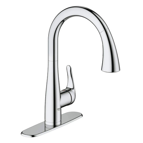 Single-Handle Pull Down Kitchen Faucet Dual Spray 1.75 GPM - GROHE StarLight Chrome