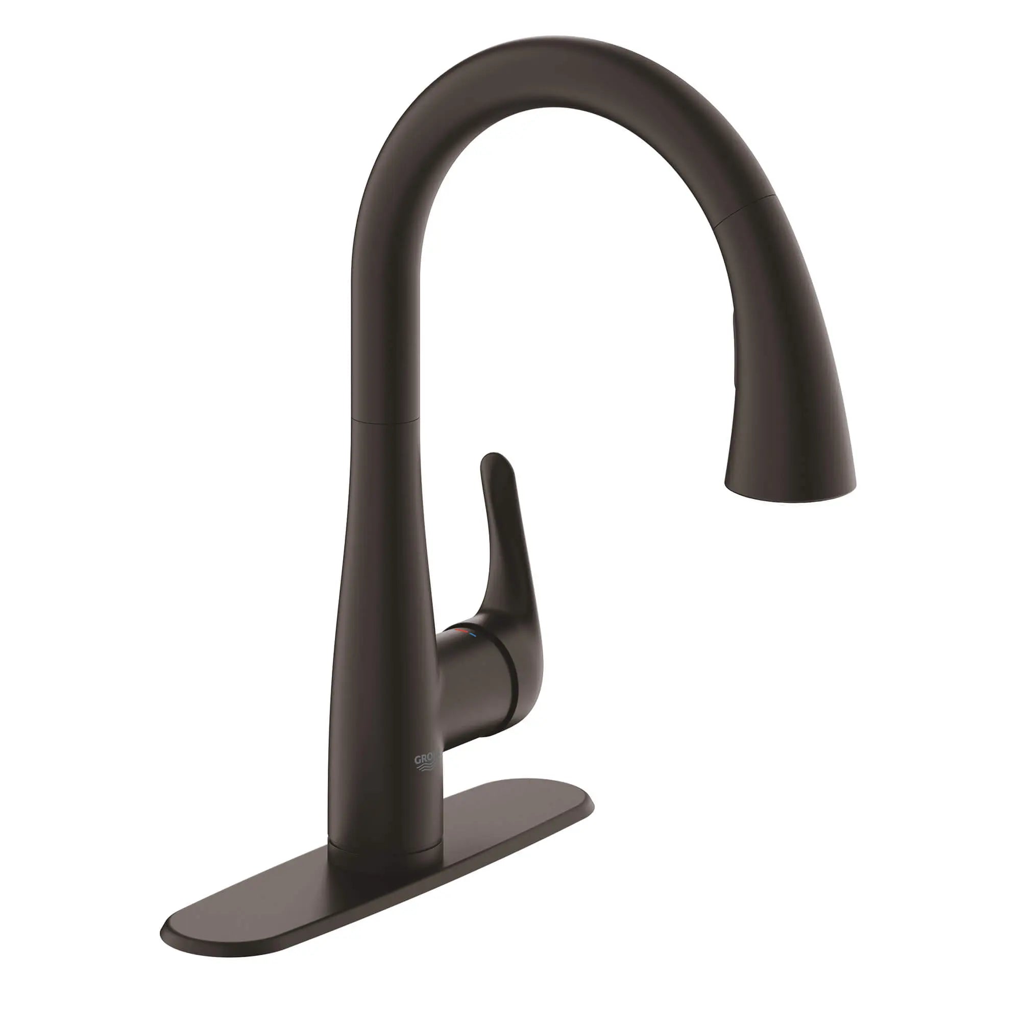 Single-Handle Pull Down Kitchen Faucet Dual Spray 6.6 L/min (1.75 gpm) // ANTIQUE BRONZE // 14882_30211zc1-elberon-single-handle-kitchen-faucet-antique-bronze_0_CDNwebp.webp