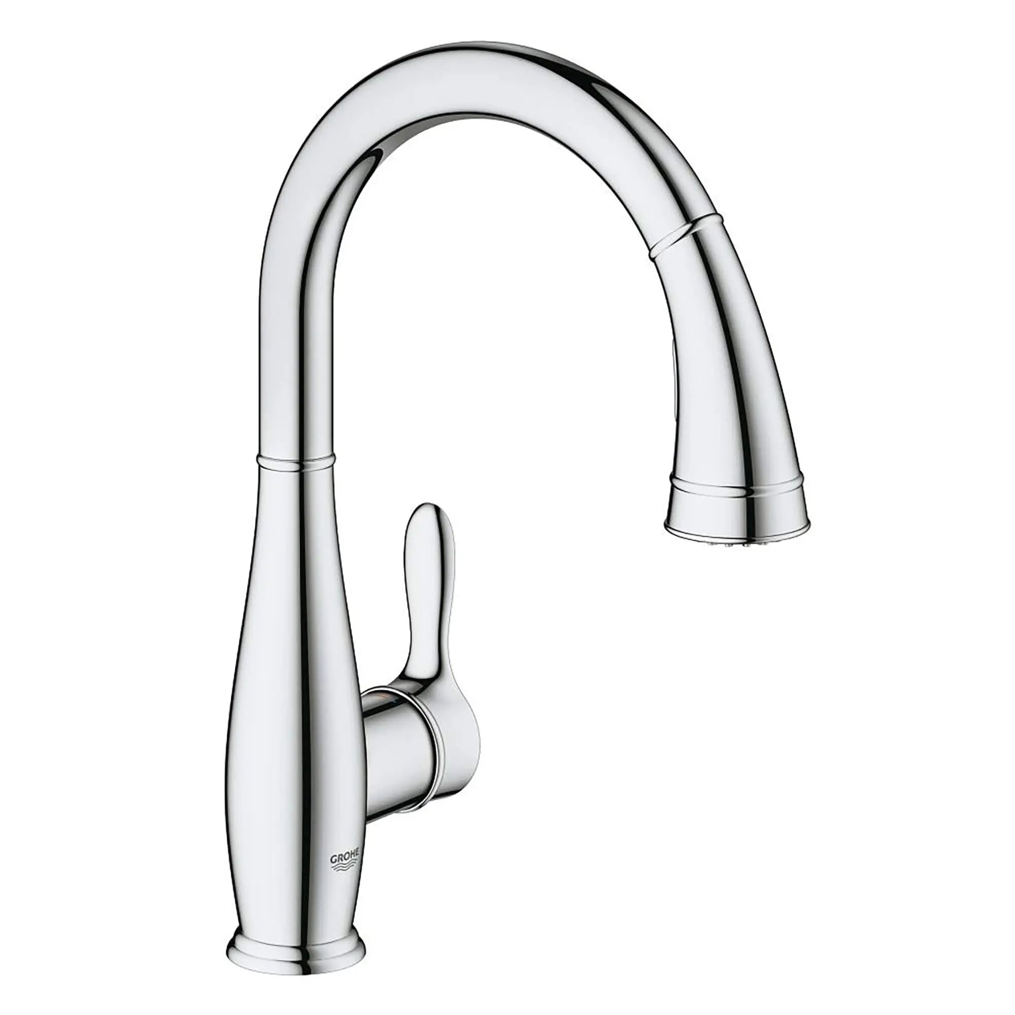 Single-Handle Pull Down Kitchen Faucet Dual Spray 6.6 L/min (1.75 gpm) // GROHE STARLIGHT CHROME // 14884_30213000-Parkfield-Single-Handle_Kitchen_Faucet_0_CDNwebp.webp