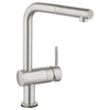 [30218DC0] Single-Handle Pull-Out Kitchen Faucet Single Spray 1.75 GPM with Touch Technology - GROHE StarLight Chrome