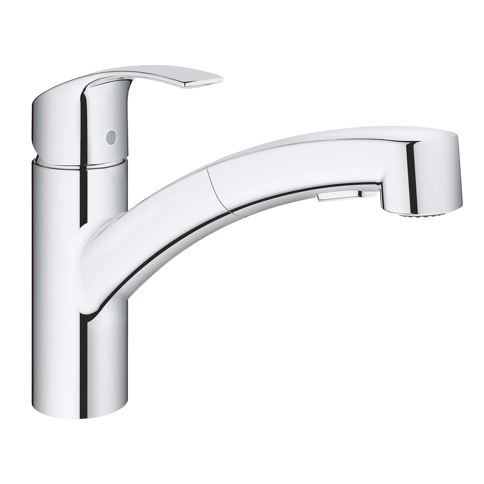 Single-Handle Pull-Out Kitchen Faucet Dual Spray 6.6 L/min (1.75 gpm) // GROHE STARLIGHT CHROME // 14921_30306000-eurosmart-single-handle-kitchen-faucet-starlight-chrome_0_CDNwebp.webp