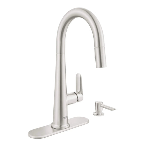 Veletto Single-handle Pull-down Kitchen Faucet - SuperSteel InfinityFinish