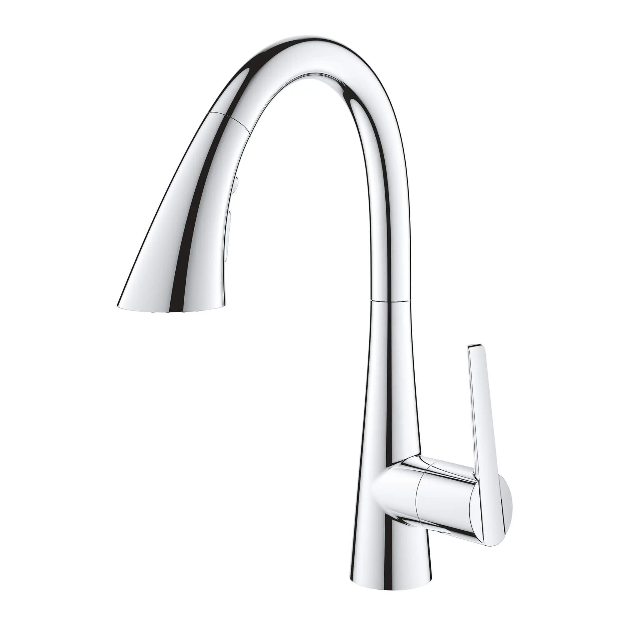 GROHE Zedra Single-Handle Pull Down Triple Spray Bar Faucet 1.75 GPM (6.6 L/min) // GROHE STARLIGHT CHROME // 14948_30368002-ladylux-single-handle-kitchen-faucet-starlight-chrome-4_0_CDNwebp.webp