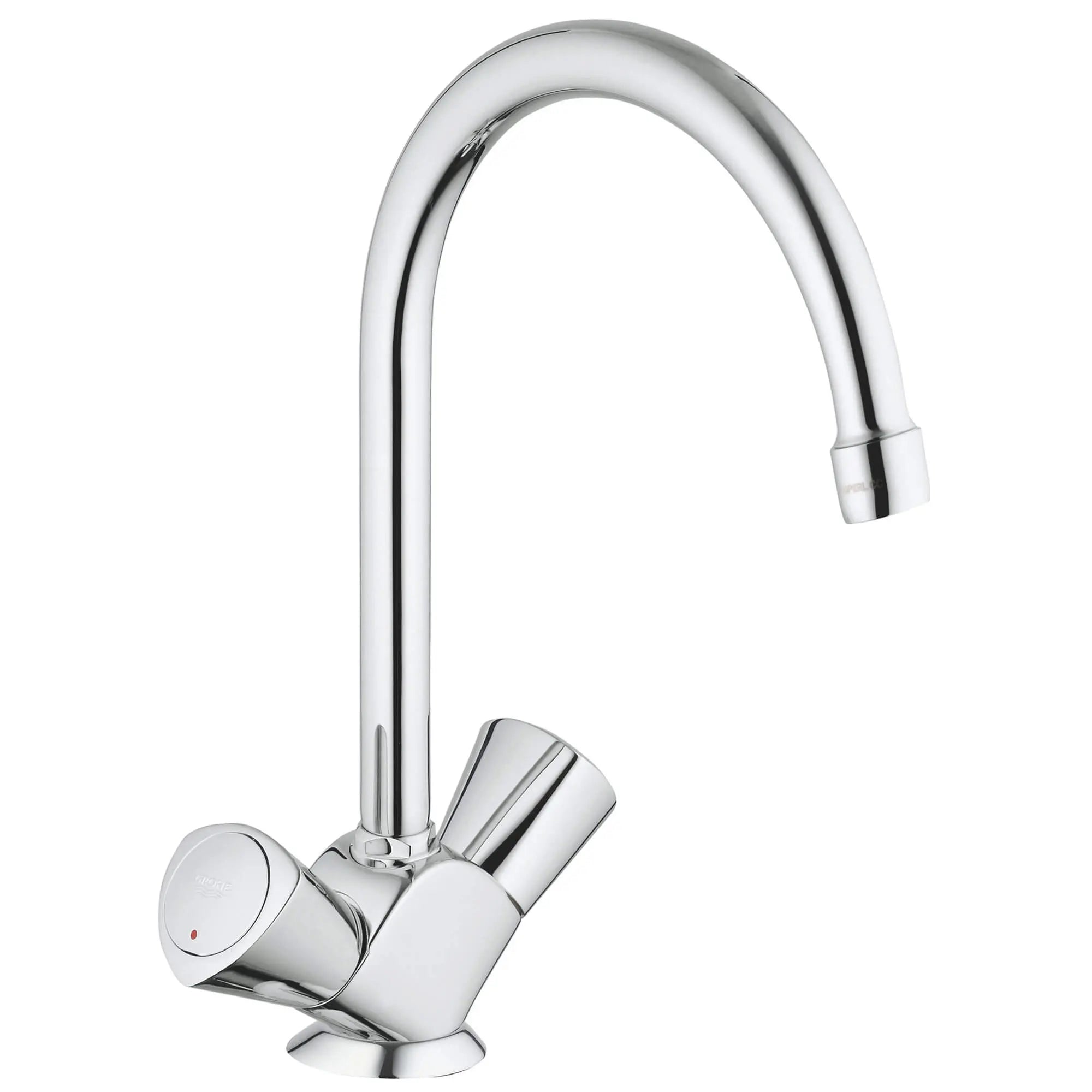 2-Handle Bar Faucet 1.75 GPM // GROHE STARLIGHT CHROME // 14983_31074001-classic-ii-single-hole-kitchen-faucet-starlight-chrome_0_CDNwebp.webp