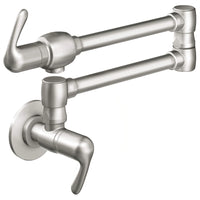 [31075SD0] 2-Handle Wall Mount Pot Filler - Stainless Steel