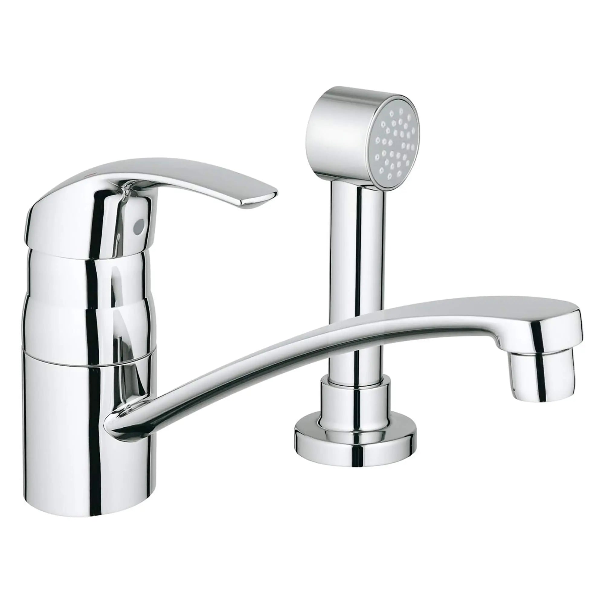 Single-Handle Kitchen Faucet 1.75 GPM with Side Spray // GROHE STARLIGHT CHROME // 14995_31134001-Eurosmart-Single-Handle_Kitchen_Faucet_0_CDNwebp.webp