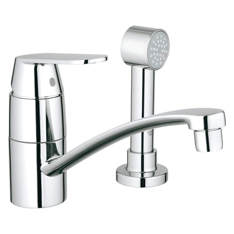 Single-Handle Kitchen Faucet 1.75 GPM with Side Spray - GROHE StarLight Chrome