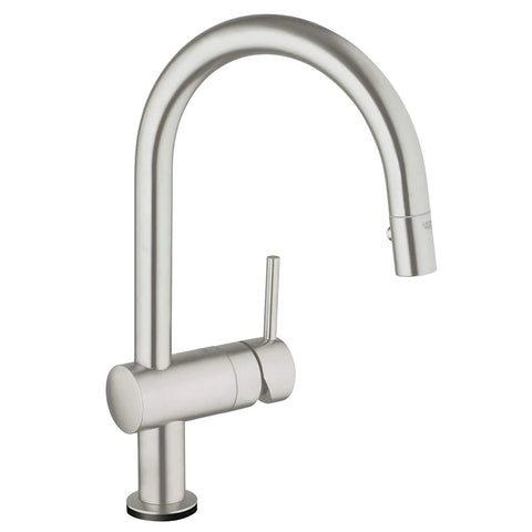 Single-Handle Pull Down Kitchen Faucet Dual Spray 6.6 L/min (1.75 gpm) with Touch Technology - SuperSteel InfinityFinish