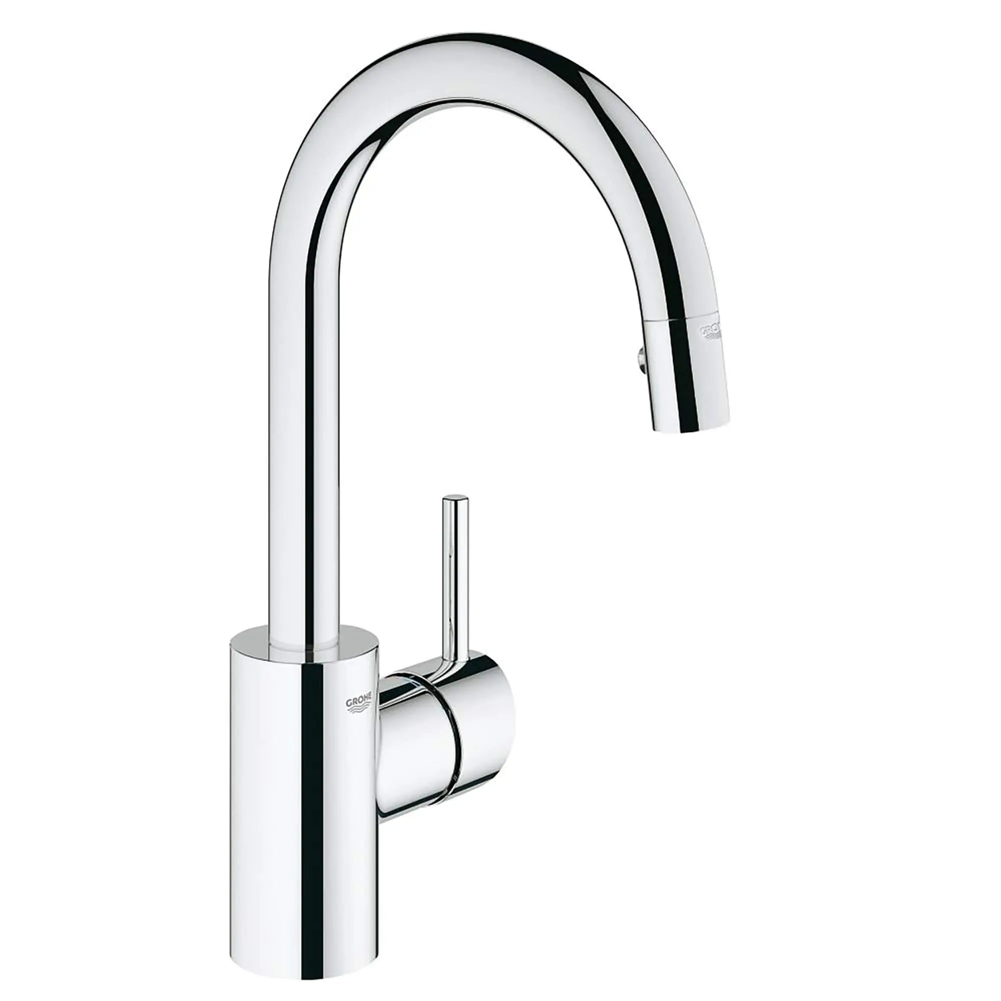 Single-Handle Pull Down Dual Spray Kitchen Faucet 1.75 GPM // GROHE STARLIGHT CHROME // 15042_31479000-Concetto-Single-Handle_Kitchen_Faucet_0_CDNwebp.webp