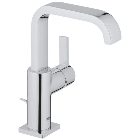 Allure Single-Hole Single-Handle L-Size Bathroom Faucet 1.2GPM - GROHE StarLight Chrome