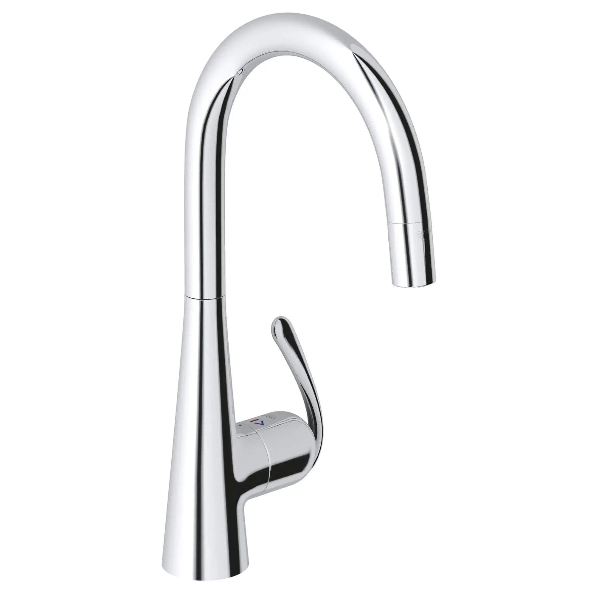 Single-Handle Pull Down Kitchen Faucet Dual Spray 6.6 L/min (1.75 gpm) // GROHE STARLIGHT CHROME // 15113_32226000-ladylux3-pro-single-handle-kitchen-faucet-starlight-chrome_0_CDNwebp.webp