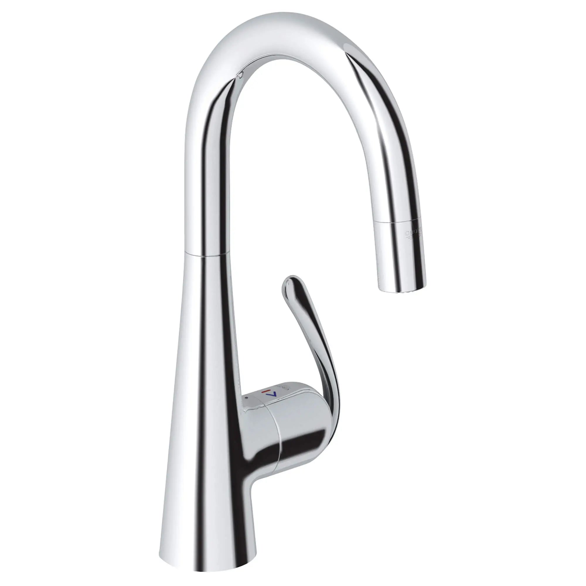 Single-Handle Pull Down Kitchen Faucet Dual Spray 1.75 GPM // GROHE STARLIGHT CHROME // 15132_32283000-ladylux3-pro-single-handle-kitchen-faucet-starlight-chrome_0_CDNwebp.webp
