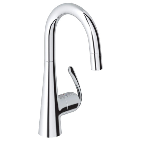 Single-Handle Pull Down Kitchen Faucet Dual Spray 1.75 GPM - GROHE StarLight Chrome