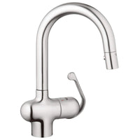 [32256SD0] Single-Handle Pull Down Kitchen Faucet Dual Spray 1.75 GPM - Stainless Steel