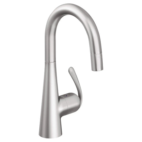Single-Handle Pull Down Kitchen Faucet Dual Spray 1.75 GPM - Stainless Steel