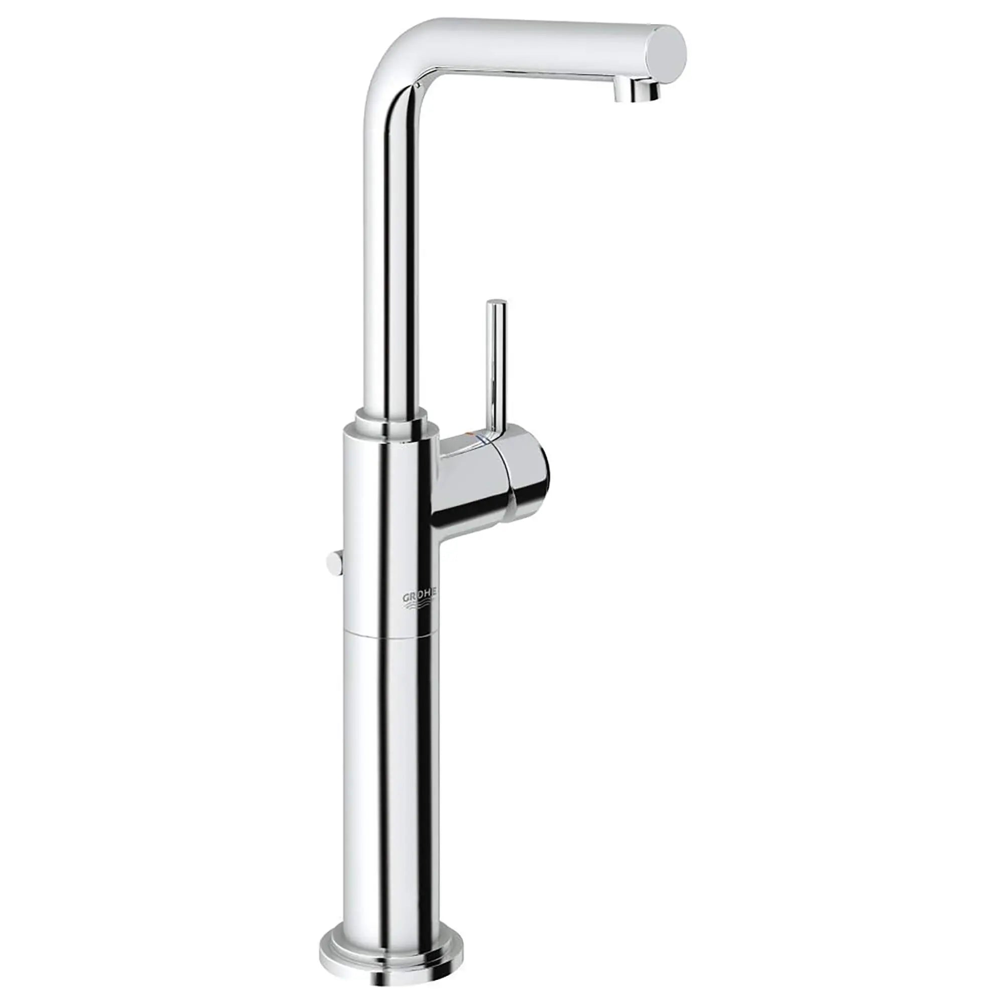 Single Hole Single-Handle Deck Mount Vessel Sink Faucet 1.5 GPM // GROHE STARLIGHT CHROME // 15206_32655001-Atrio-Single-handle_Bathroom_Faucet_XL-Size_0_CDNwebp.webp