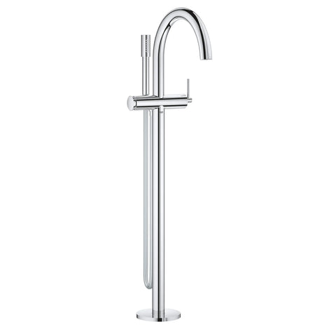 Single-Handle Freestanding Tub Faucet with 1.75 GPM Hand Shower - GROHE StarLight Chrome
