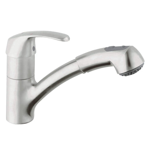 Single-Handle Pull-Out Kitchen Faucet Dual Spray 1.75 GPM - Stainless Steel