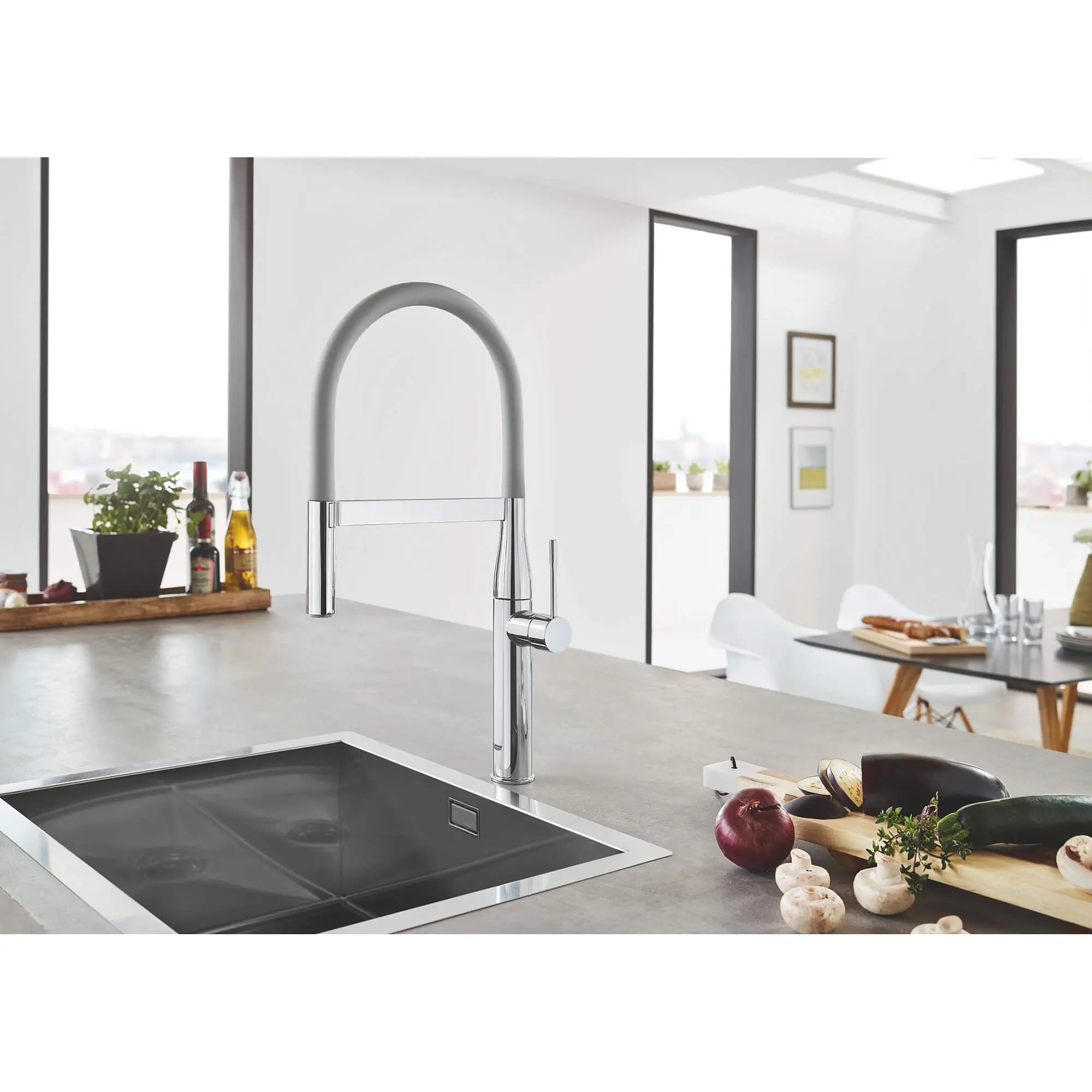 Kitchen Hose Spout // MATTE DARK GREY // 1524_30321xc0-grohflexx-kitchen-hose-spout-enviro-1_0_CDNwebp.webp