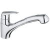 [33330001] Eurodisc Single-Handle Pull-Out Kitchen Faucet Dual Spray 1.75 GPM - GROHE StarLight Chrome