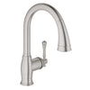 [33870DC2] Bridgeford Single-Handle Pull-Down Kitchen Faucet Dual Spray 1.75 GPM - GROHE StarLight Chrome