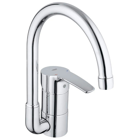 Single-Handle Kitchen Faucet 1.75 GPM with Swivel Spout - GROHE StarLight Chrome