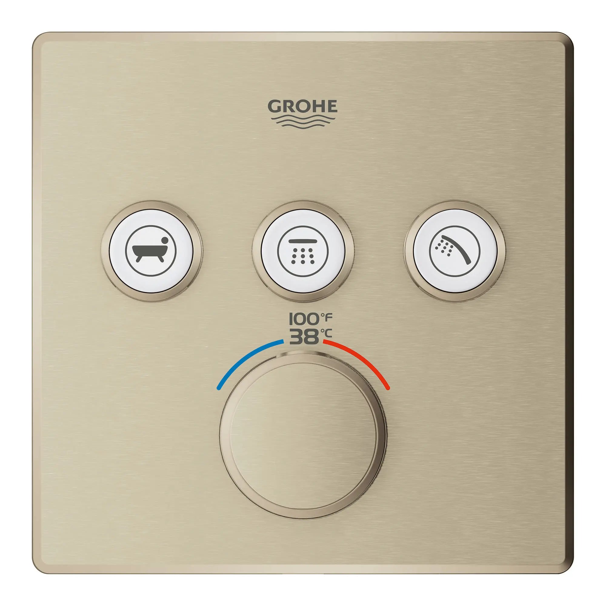 Triple Function Thermostatic Valve Trim // BRUSHED NICKEL INFINITYFINISH // 153550_29142EN0_1_0_CDNwebp.webp