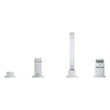 [19897001] 4-Hole Single-Handle Deck Mount Roman Tub Faucet with 1.75 GPM (6.6 L/min) Hand Shower - GROHE StarLight Chrome