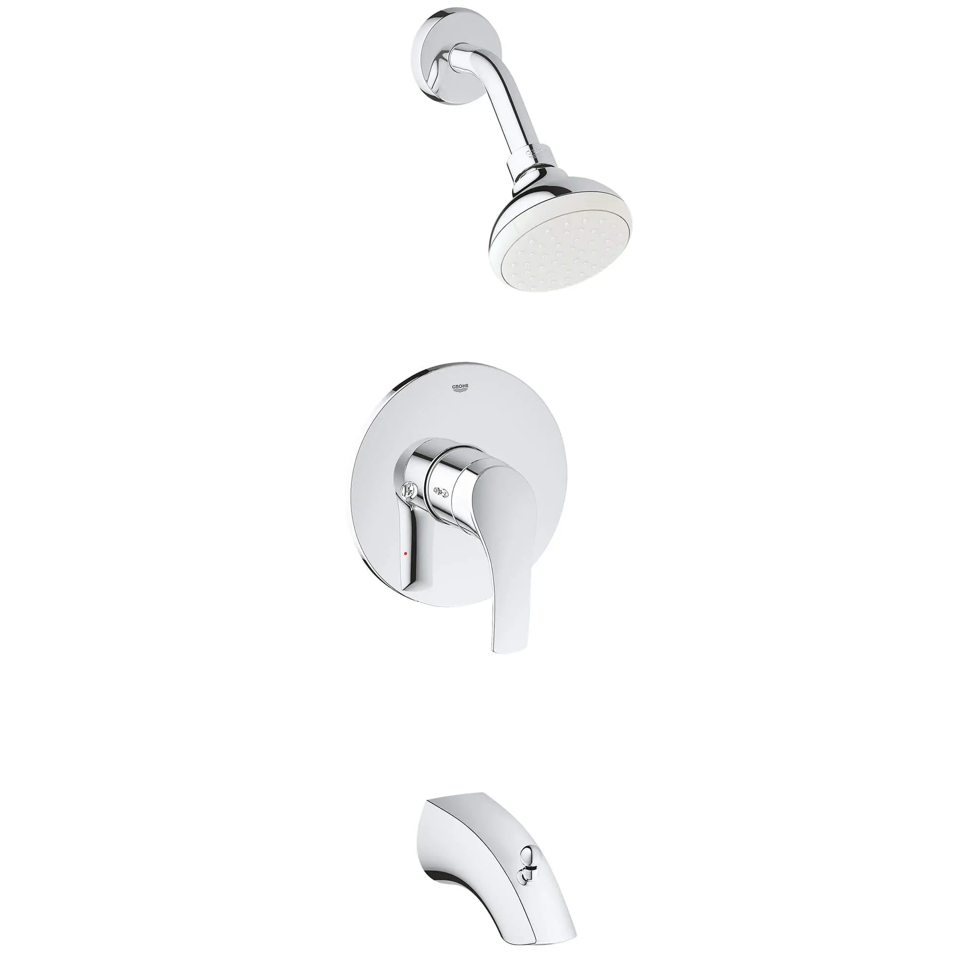 Pressure Balance Valve Tub/Shower Combo // GROHE STARLIGHT CHROME // 15418_3501220a-eurosmart-pressure-balance-valve-bathtubshower-combo-faucet-starlight-chrome_0_CDNwebp.webp