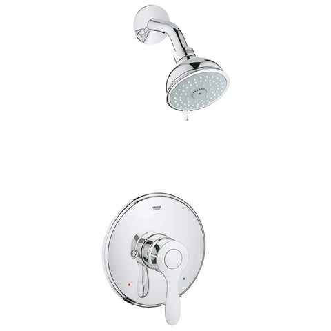 Single-Handle 4-Spray Shower Faucet Trim Kit - GROHE StarLight Chrome