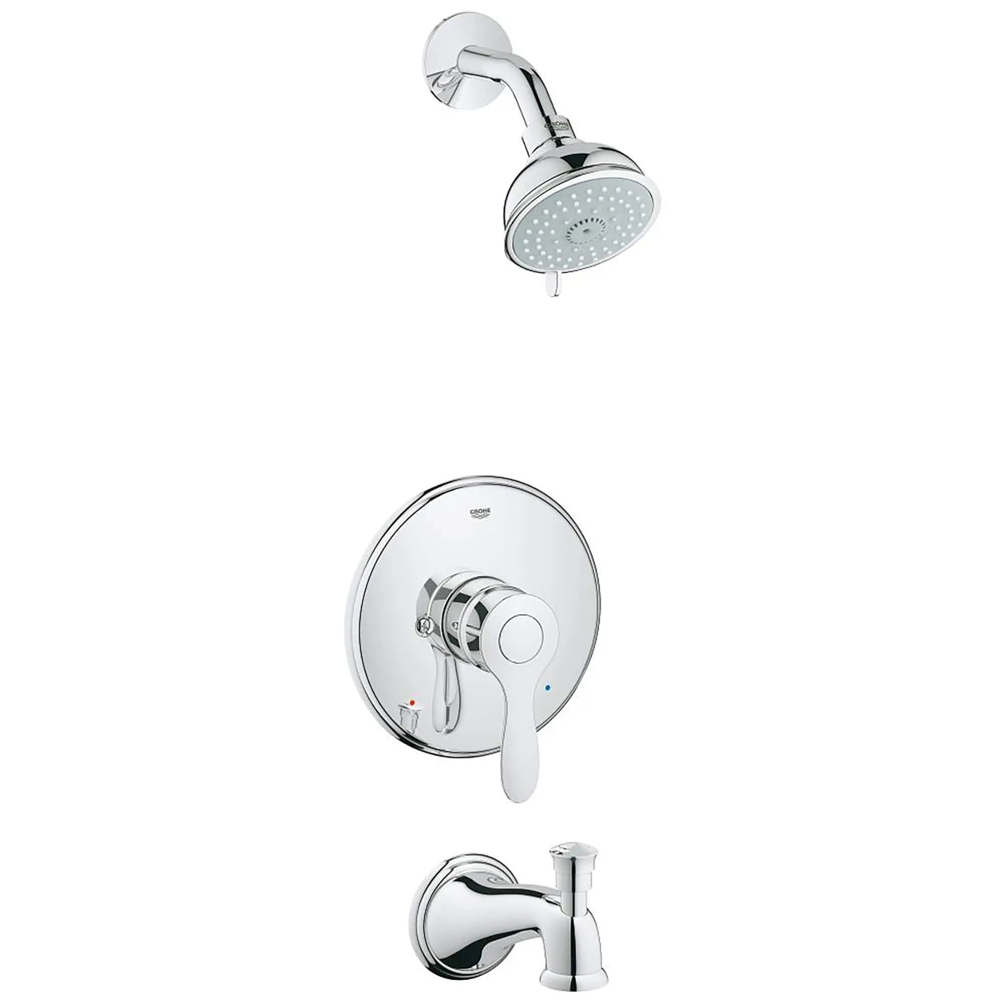 Pressure Balance Valve Tub/Shower Combo // GROHE STARLIGHT CHROME // 15432_35040000-Parkfield-Pressure_Balance_Valve_Bathtub_Shower_Combo_Faucet_0_CDNwebp.webp