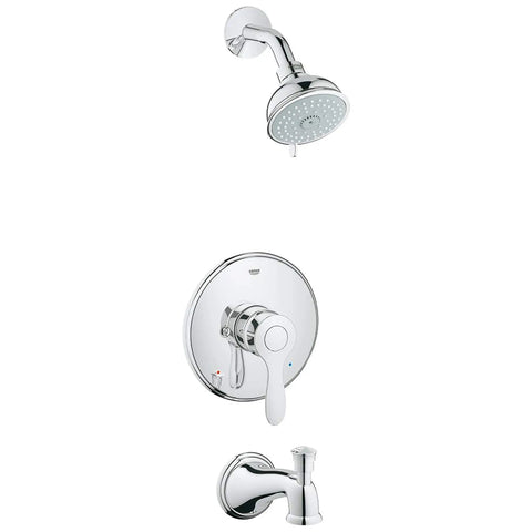 Pressure Balance Valve Tub/Shower Combo - GROHE StarLight Chrome