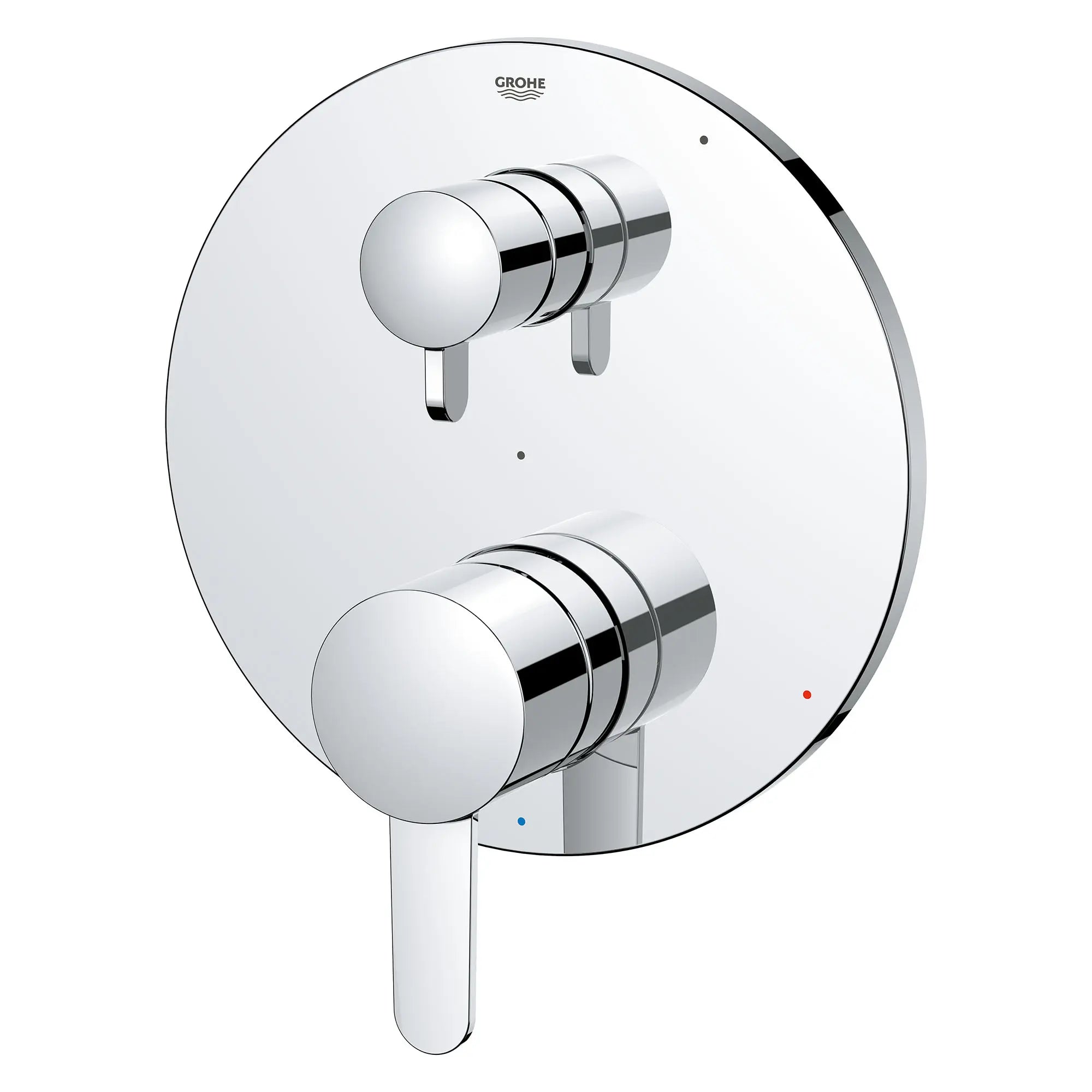 COSMOPOLITAN PRESSURE BALANCE VALVE TRIM WITH 2-WAY DIVERTER WITH CARTRIDGE // GROHE STARLIGHT CHROME // 154453_29434000_2_0_CDNwebp.webp