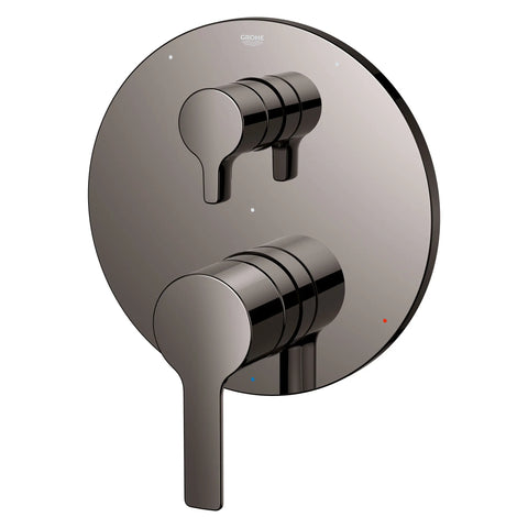 LINEARE PRESSURE BALANCE VALVE TRIM WITH 3-WAY DIVERTER WITH CARTRIDGE - Hard Graphite