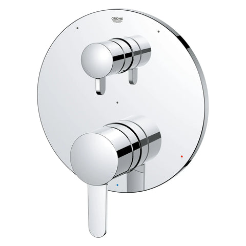COSMOPOLITAN PRESSURE BALANCE VALVE TRIM WITH 3-WAY DIVERTER WITH CARTRIDGE - GROHE StarLight Chrome