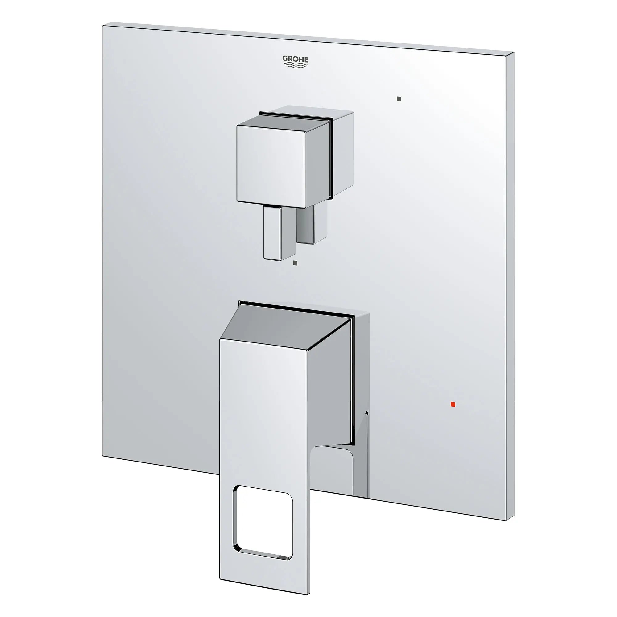 EUROCUBE PRESSURE BALANCE VALVE TRIM WITH 2-WAY DIVERTER WITH CARTRIDGE // GROHE STARLIGHT CHROME // 154478_29422000_2_0_CDNwebp.webp